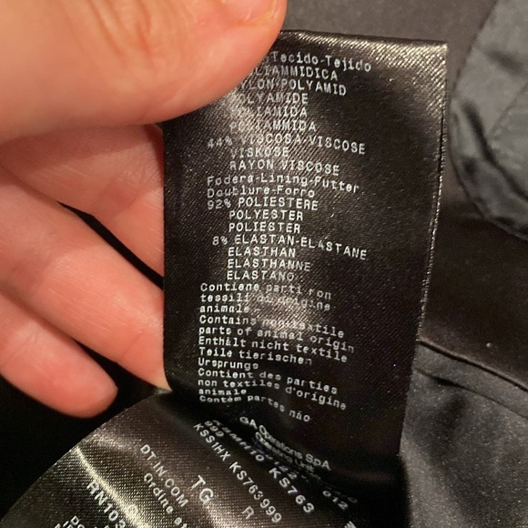 Giorgio Armani / black satin lapel ponte double breasted blazer jacket 56 IT XL - Picture 9 of 9